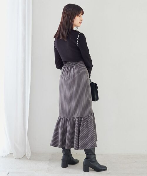 MAJESTIC LEGON(マジェスティックレゴン)の「アシメラッフルスカート(スカート・レディース・ブラック系その他/グレー系その他/ブルー系その他4・MEDIUM)」の21枚目の写真