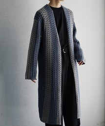 【MinoriTY】クロシェロングガウン カーディガン メンズ 秋服 部屋着