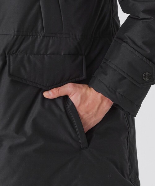 BLACK LABEL CRESTBRIDGE(ブラックレーベル・クレストブリッジ)の「ウールブレンドロングダウン(ダウンジャケット/コート・メンズ・ライトグレー/ブラック・M/XL/L)」の18枚目の写真