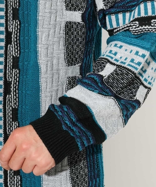 a.v.v（アーヴェヴェ）の「【洗濯機で洗える】3Dワイドシルエットニット（ニット/セーター・メンズ・ライトグレー/ブラック・48/46）」の21枚目の写真