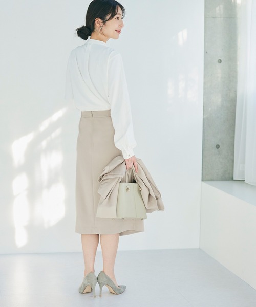 coca（coca）（コカ）の「洗えるノーカラージャケット＆スカート