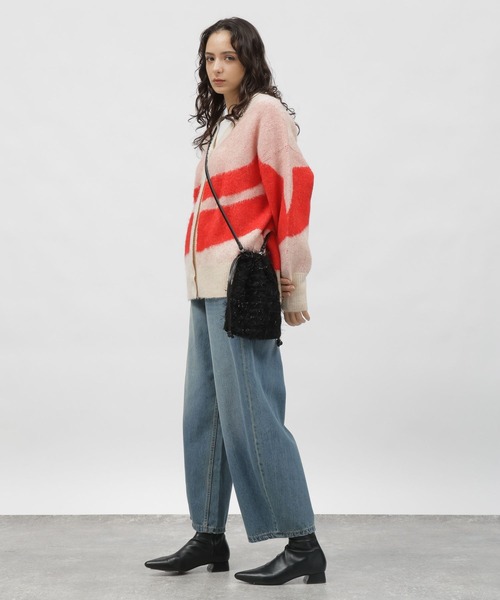 LAKOLE（ラコレ）の「7ゲージジャガードカーディガン / 997045（カーディガン/ボレロ・レディース・ブラウン系その他/パープル系その他/レッド系その他/ブルー系その他・MEDIUM/SMALL）」の22枚目の写真