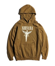 THRIFTY LOOK（スリフティールック）の「THRIFTY LOOK/スリフティールック WORN-OUT BAND HOODIE "NIRVANA" ダメージバンドフーディ ニルヴァーナ（パーカー）」