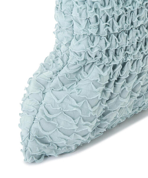 FREE'S MART（フリーズマート）の「◆ウェーブトート（トートバッグ・レディース・ホワイト/ライトグリーン・ﾌﾘ-）」の9枚目の写真