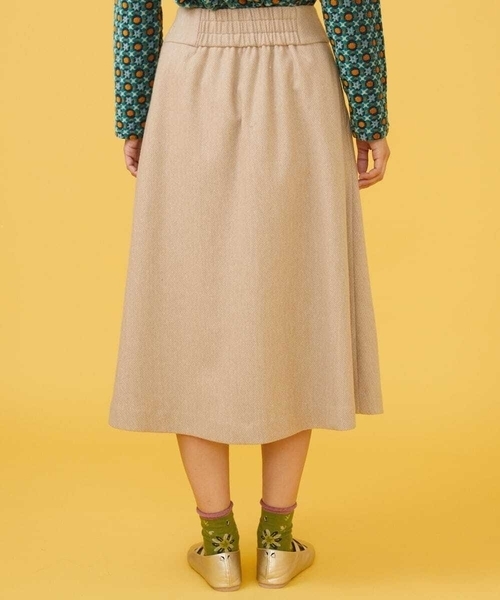 【セール】先染めカルゼ ラップ風スカート（スカート）｜Jocomomola（ホコモモラ）
