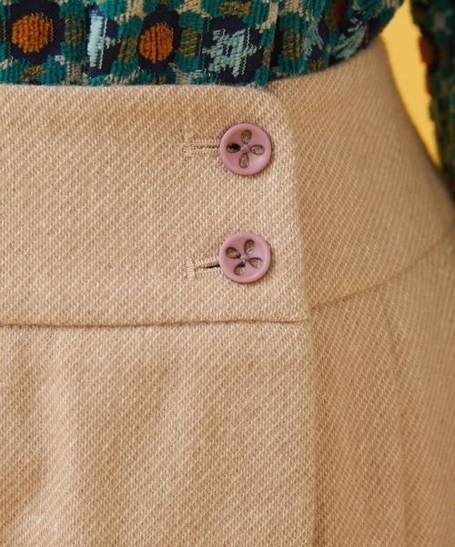 【セール】先染めカルゼ ラップ風スカート（スカート）｜Jocomomola（ホコモモラ）