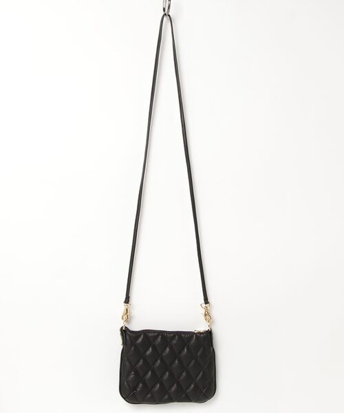 BACKLASH（バックラッシュ）の「Ballet by BACKLASH/バレエ バイ バックラッシュ/Quilting Mini BAG（ショルダーバッグ・レディース・ブラック・F）」の2枚目の写真