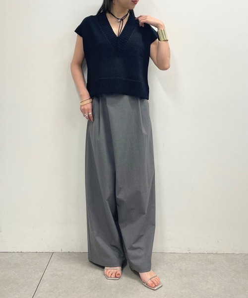 Omekashi（オメカシ）の「ワイドラップパンツ（スラックス）」 - WEAR