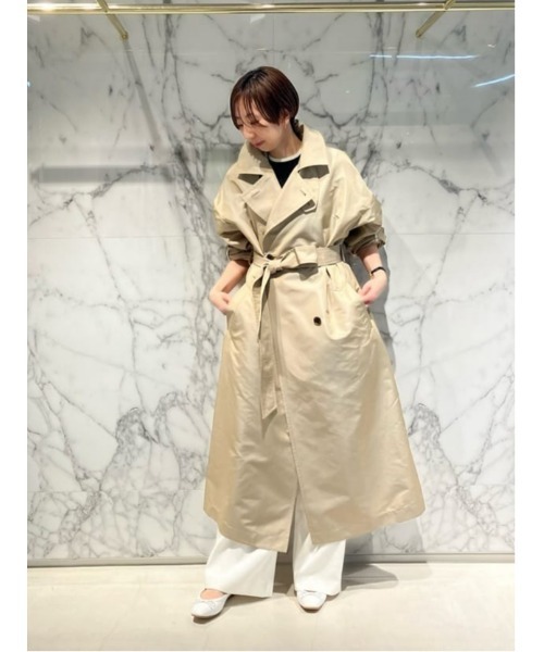 allureville トレンチコート ウエストベルト付き【タグ付き未使用品】 アルアバイル allureville トレンチコート ライナー付 ※肩章なし