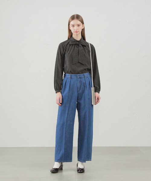 MACKINTOSH PHILOSOPHY(マッキントッシュ フィロソフィー)の「スパンブロードボウブラウス(シャツ/ブラウス・レディース・オフホワイト/ブラック・36/38)」の11枚目の写真
