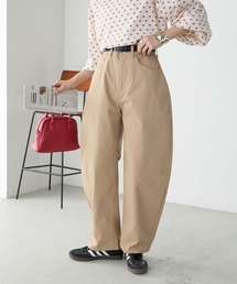 ハイウエストカーヴィーチノパンツ