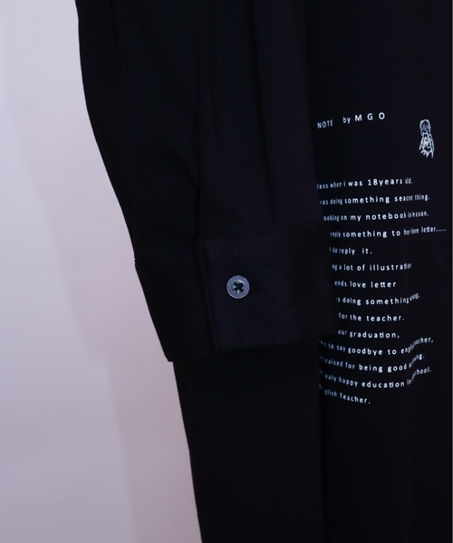 AFYF（エーエフワイエフ）の「AFYF JERZY EMB SHIRT/ジャージー 刺繍ロングシャツ（シャツ/ブラウス・メンズ・ブラック/ホワイト・FREE）」の13枚目の写真