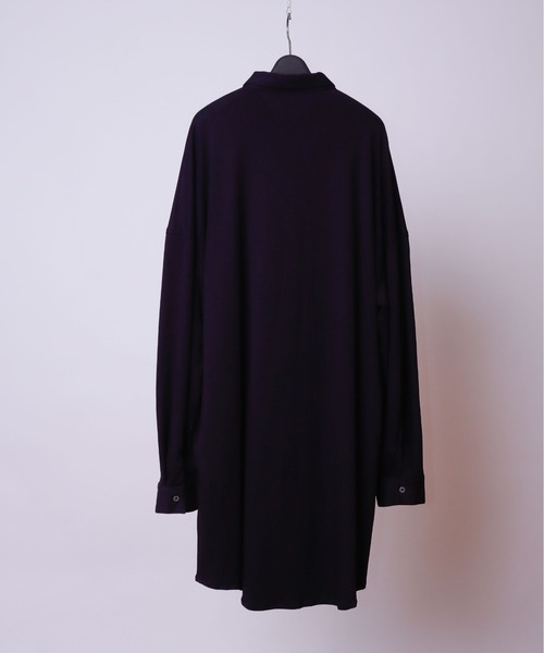 AFYF（エーエフワイエフ）の「AFYF JERZY EMB SHIRT/ジャージー 刺繍ロングシャツ（シャツ/ブラウス・メンズ・ブラック/ホワイト・FREE）」の14枚目の写真