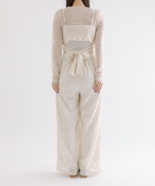 mline（エムライン）の「[mline]レースサロペット（サロペット/オーバーオール・レディース・アイボリー/ブラック・FREE）」の19枚目の写真