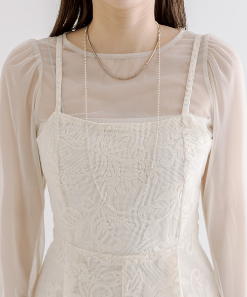 mline（エムライン）の「[mline]レースサロペット（サロペット/オーバーオール・レディース・アイボリー/ブラック・FREE）」の16枚目の写真