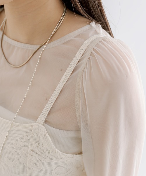 mline（エムライン）の「[mline]レースサロペット（サロペット/オーバーオール・レディース・アイボリー/ブラック・FREE）」の15枚目の写真