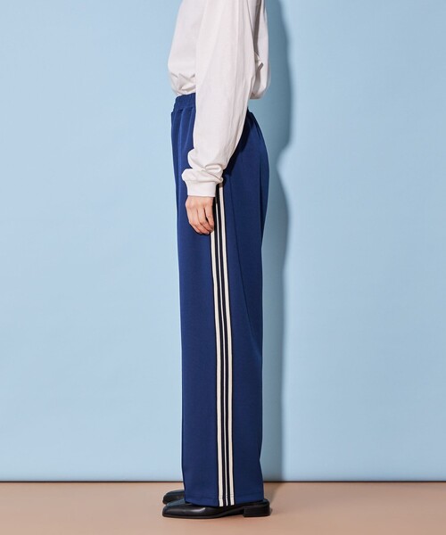 CITEN（シテン）の「＜CITEN＞ジャージ ライン パンツ（スウェットパンツ・レディース・ブラック/ロイヤルブルー・S/M）」の7枚目の写真