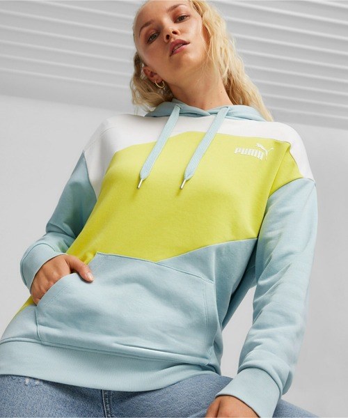 PUMA（プーマ）の「PUMA プーマ ウィメンズ プーマ パワー フーディ（パーカー・レディース・ターコイズブルー/パープル系その他/ブラック・LARGE/MEDIUM/SMALL/X-LARGE）」の2枚目の写真