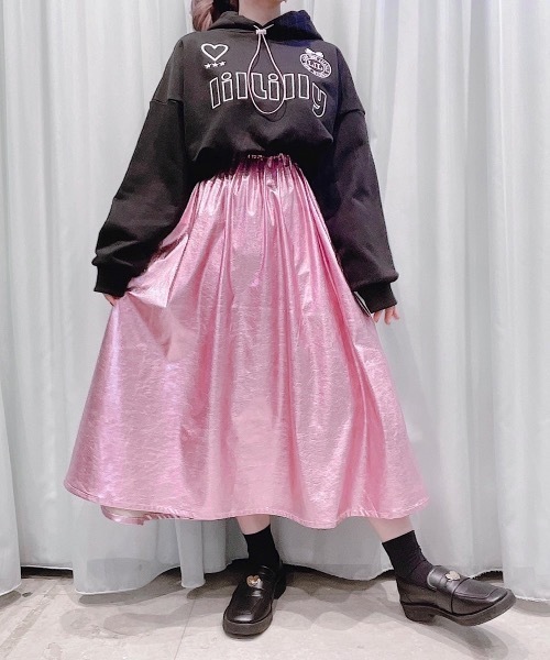 lilLilly（リルリリー）の「メタリックボリュームスカート（スカート  