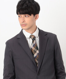 COMME　CA COMMUNE（コムサコミューン）の「タータンチェック×シャドーレジメン リバーシブル ネクタイ（ネクタイ・メンズ）」
