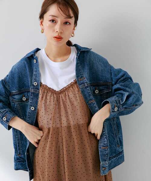 URBAN RESEARCH Sonny Label（アーバンリサーチサニーレーベル）の「フロッキードットキャミワンピース（ワンピース・レディース・ブラック/キャメル・FREE）」の8枚目の写真