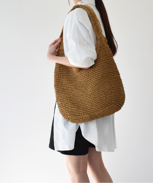 inter-chaussures（インターショシュール）の「【CIVICO 93】雑材トートバッグ(Q46335)（トートバッグ・レディース・ブルー/ベージュ/ブラック・ALL）」の3枚目の写真