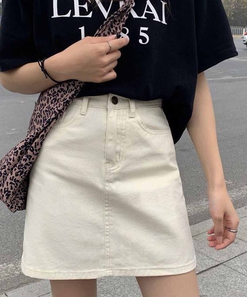 NANEA(ナネア)の「デニムミニスカート(デニムスカート・レディース・ネイビー/ブラック/ホワイト/チャコールグレー/ブルー・SMALL/MEDIUM/LARGE/X-LARGE)」の8枚目の写真