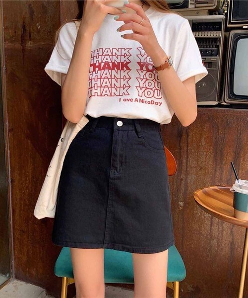 NANEA(ナネア)の「デニムミニスカート(デニムスカート・レディース・ネイビー/ブラック/ホワイト/チャコールグレー/ブルー・SMALL/MEDIUM/LARGE/X-LARGE)」の15枚目の写真