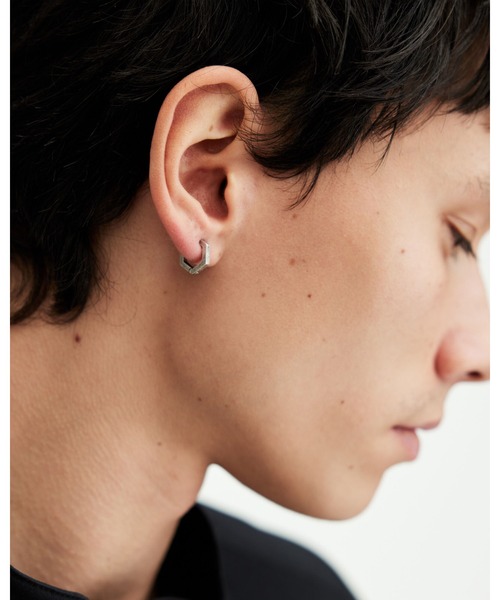 ALLSAINTS（オールセインツ）の「HEX STERLING SILVER BOLT HOOP