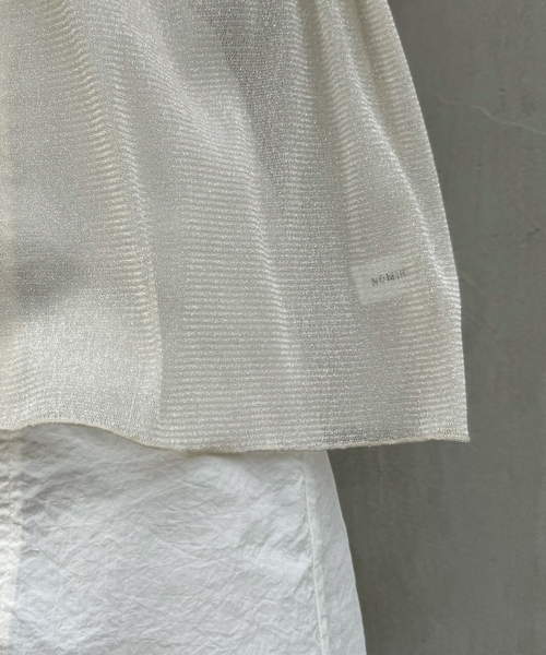 NOMINE（ノミネ）の「チュールTシャツ（Tシャツ/カットソー・レディース・ブルー系その他/アイボリー/ブラック系その他2/ブラック系その他・フリー）」の10枚目の写真