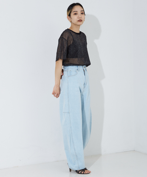 NOMINE（ノミネ）の「チュールTシャツ（Tシャツ/カットソー・レディース・ブルー系その他/アイボリー/ブラック系その他2/ブラック系その他・フリー）」の20枚目の写真