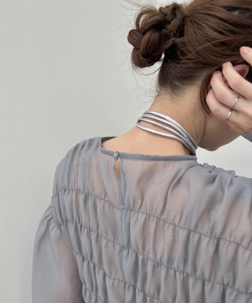 ワッシャーシアーシャーリングトップス（シャツ/ブラウス）｜y/m（イム）