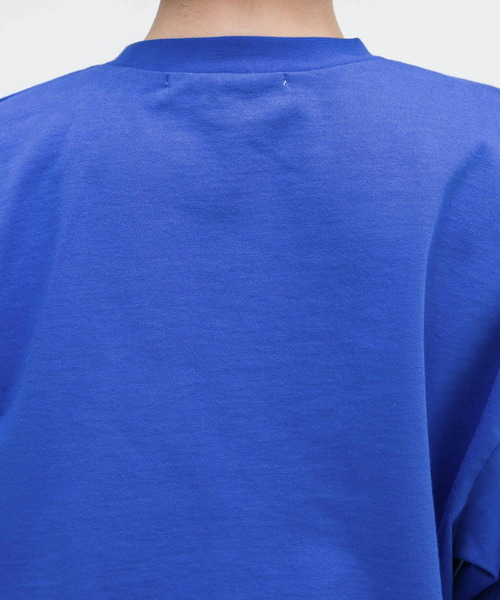 KBF（ケイビーエフ）の「リメイクライククロップドTEE（Tシャツ/カットソー・レディース・チャコールグレー/ブルー/オフホワイト・ONE）」の15枚目の写真