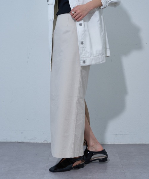 COLONY 2139（コロニートゥーワンスリーナイン）の「カラードIラインスカート（スカート・レディース・ピンク/オフホワイト/ブラック/サックスブルー・SMALL/MEDIUM）」の2枚目の写真