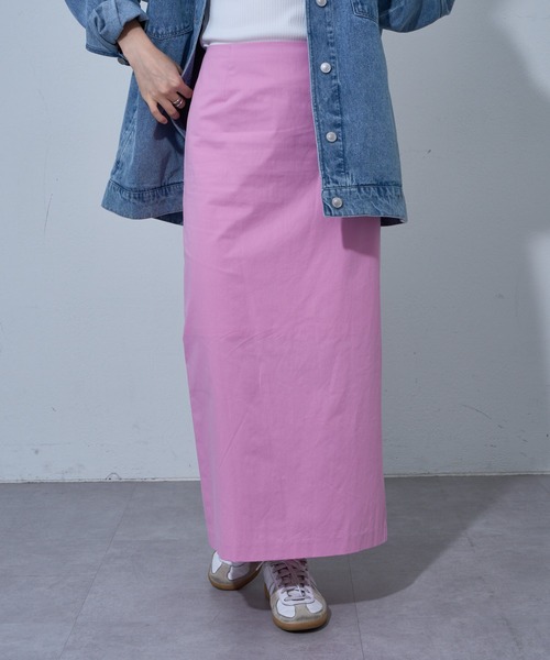 COLONY 2139（コロニートゥーワンスリーナイン）の「カラードIラインスカート（スカート・レディース・ピンク/オフホワイト/ブラック/サックスブルー・SMALL/MEDIUM）」の4枚目の写真