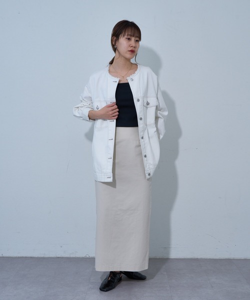 COLONY 2139（コロニートゥーワンスリーナイン）の「カラードIラインスカート（スカート・レディース・ピンク/オフホワイト/ブラック/サックスブルー・SMALL/MEDIUM）」の10枚目の写真