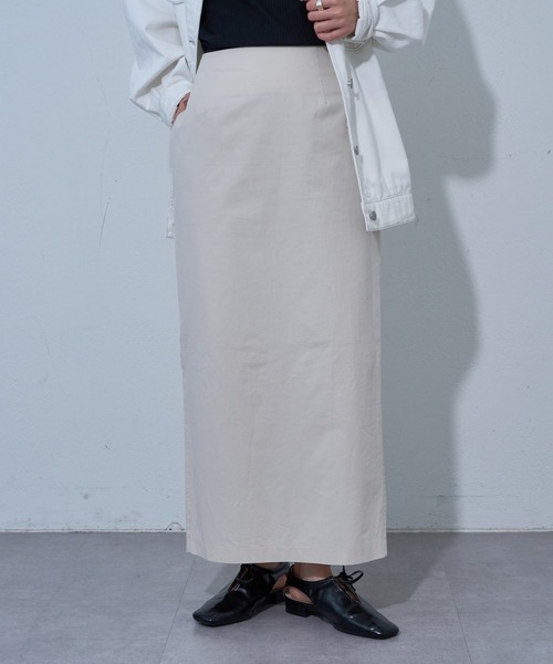 COLONY 2139（コロニートゥーワンスリーナイン）の「カラードIラインスカート（スカート・レディース・ピンク/オフホワイト/ブラック/サックスブルー・SMALL/MEDIUM）」の5枚目の写真