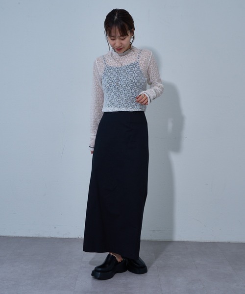 COLONY 2139（コロニートゥーワンスリーナイン）の「カラードIラインスカート（スカート・レディース・ピンク/オフホワイト/ブラック/サックスブルー・SMALL/MEDIUM）」の18枚目の写真