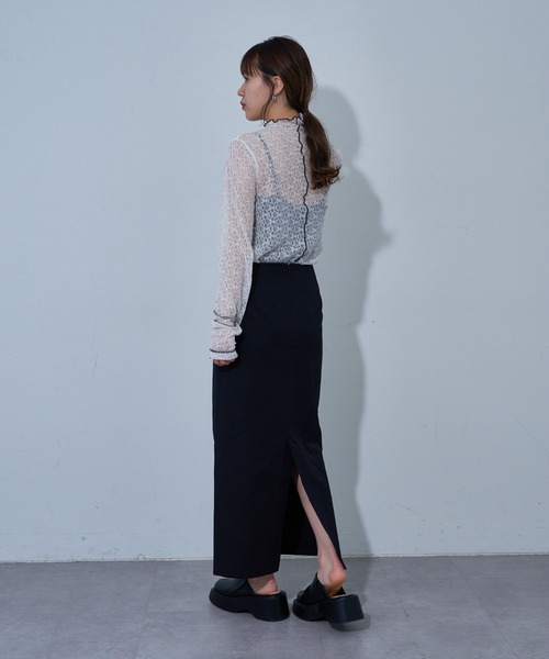 COLONY 2139（コロニートゥーワンスリーナイン）の「カラードIラインスカート（スカート・レディース・ピンク/オフホワイト/ブラック/サックスブルー・SMALL/MEDIUM）」の17枚目の写真