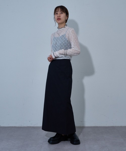 COLONY 2139（コロニートゥーワンスリーナイン）の「カラードIラインスカート（スカート・レディース・ピンク/オフホワイト/ブラック/サックスブルー・SMALL/MEDIUM）」の16枚目の写真