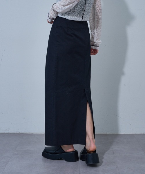 COLONY 2139（コロニートゥーワンスリーナイン）の「カラードIラインスカート（スカート・レディース・ピンク/オフホワイト/ブラック/サックスブルー・SMALL/MEDIUM）」の15枚目の写真