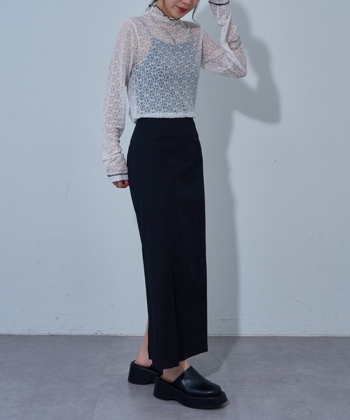 COLONY 2139（コロニートゥーワンスリーナイン）の「カラードIラインスカート（スカート・レディース・ピンク/オフホワイト/ブラック/サックスブルー・SMALL/MEDIUM）」の19枚目の写真