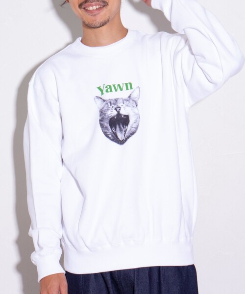 GLOSTER（グロスター）の「【新柄追加】【GLOSTER/グロスター】DOG&CAT 犬猫プリント クルーネックスウェット（スウェット・メンズ・ホワイト系その他2/グレー系その他/グレー系その他2/グレー系その他3/グレー系その他4/ホワイト系その他・S/M/L）」の19枚目の写真