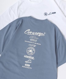 CONVERSE/コンバース COOLMAX/吸水速乾 バックプリント ロゴ ワンポイント 半袖Tシャツ/レディース メンズ
