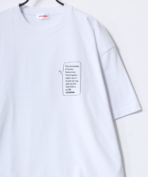 CONVERSE（コンバース）の「CONVERSE/コンバース COOLMAX/吸水速乾 バックプリント ロゴ ワンポイント 半袖Tシャツ/レディース メンズ（Tシャツ/カットソー・レディース・スミクロ/ブルー系その他/ホワイト系その他/ホワイト/オレンジ/ライトグレー/ブラック/ホワイト系その他2・M/LL/L）」の9枚目の写真