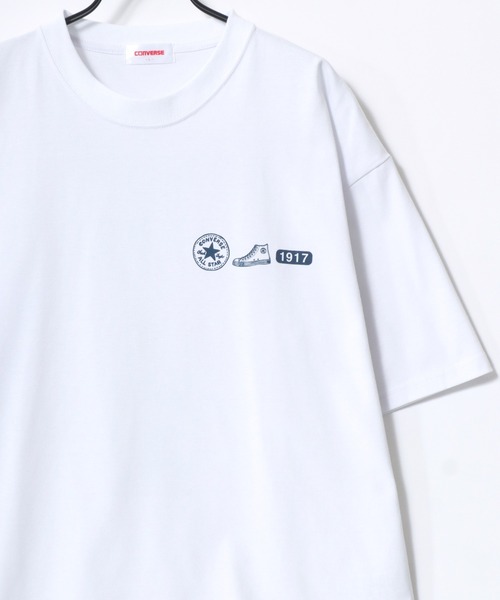 CONVERSE（コンバース）の「CONVERSE/コンバース COOLMAX/吸水速乾 バックプリント ロゴ ワンポイント 半袖Tシャツ/レディース メンズ（Tシャツ/カットソー・レディース・スミクロ/ブルー系その他/ホワイト系その他/ホワイト/オレンジ/ライトグレー/ブラック/ホワイト系その他2・M/LL/L）」の11枚目の写真