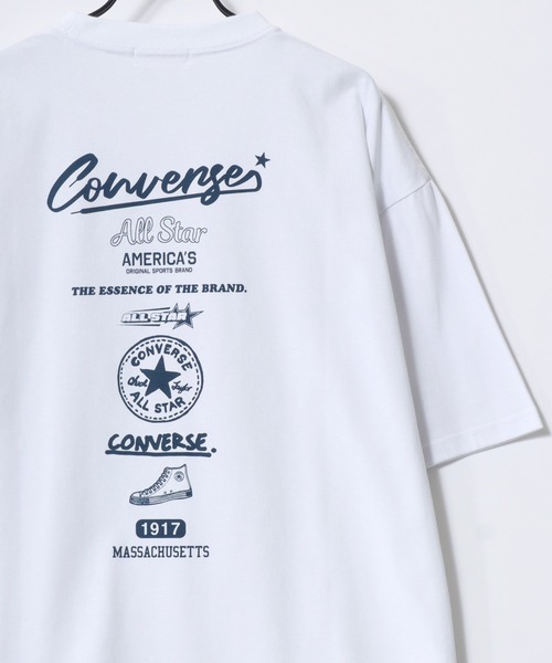 CONVERSE（コンバース）の「CONVERSE/コンバース COOLMAX/吸水速乾 バックプリント ロゴ ワンポイント 半袖Tシャツ/レディース メンズ（Tシャツ/カットソー・レディース・スミクロ/ブルー系その他/ホワイト系その他/ホワイト/オレンジ/ライトグレー/ブラック/ホワイト系その他2・M/LL/L）」の12枚目の写真