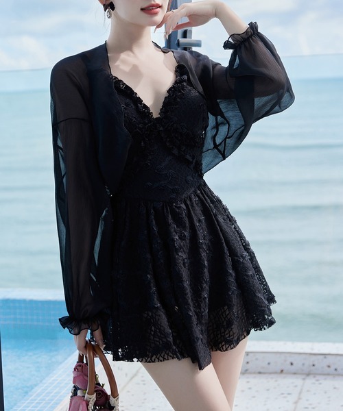VIVIENNE TAM 長袖 シースルーボレロ サイズ1【S size】 TeddyShop（テディショップ）の「レディース水着体型カバー 長袖