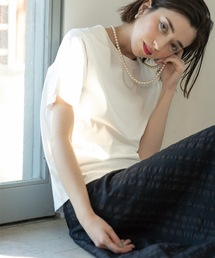 OPAQUE.CLIP | ベーシックTシャツ/SILKY SUPIMAコットン100％【イージーケア/洗濯機洗い可】(Tシャツ/カットソー)