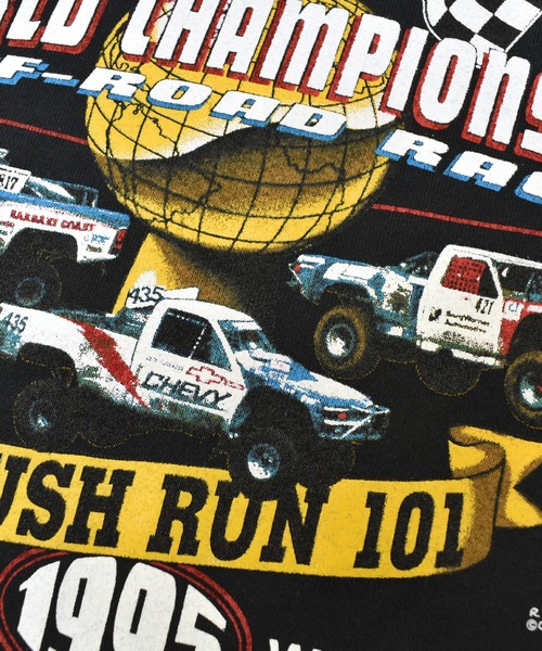 VINTAGE(ヴィンテージ)の「【ヴィンテージ古着】90's CHEVROLET WORLD CHAMPIONSHIP OFF-ROAD RACE レーシングプリント スウェット USA製(スウェット・メンズ・ブラック・LARGE)」の5枚目の写真
